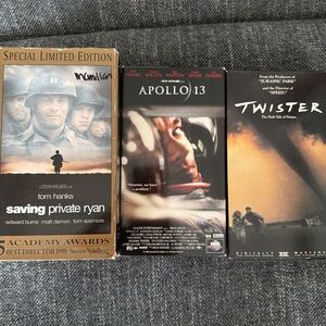 Saving Private Ryan, Apollo 13, Twister VHS Set